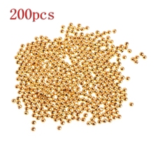 JAVRICK 200 pçs/set 4mm Banhado A Ouro Forma de Bola Antigo Spacer Beads Para a Jóia DIY 2024 - compre barato