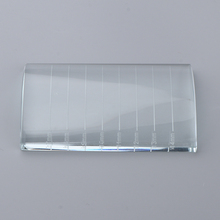 Eyelash Extension Crystal Glass Eye Lash Stand Pallet Holder/Lash Tray Strip Board,8x5x1.1 cm 2024 - buy cheap