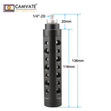 CAMVATE Aluminum Alloy Camera Handle Grip (Black) DSLR Stabilizer Light Mount 1/4" Male Threaded C0967 2024 - buy cheap