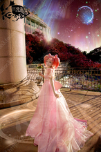 Princesa quibiusa cor de rosa vestido cosplay fantasia vestido de casamento para festa/feminino 11 2024 - compre barato