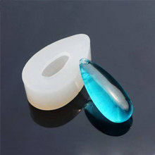 DoreenBeads-Molde de silicona para colgantes, joyería de resina, gota de agua, Molde de resina de silicona, blanco, 34mm(1 3/8 ") x 18mm( 6/8"), 1 ud. 2024 - compra barato