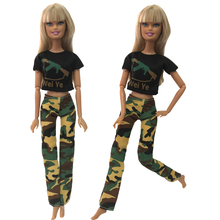 NK One Pcs Doll Aristocratic Casual Camouflage Suit Autumn Clothes Top Fashion Suit For Barbie Doll Accessories Toys 135B  5X 2024 - buy cheap