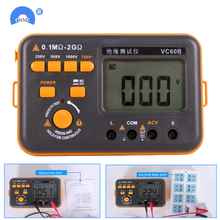 VC60B 0,1 M-2G _ MOhm мультиметр Ohmic Сопротивление изоляции тестер напряжения 1000 в 2024 - купить недорого