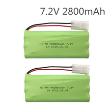 2pc 7.2v battery 2800mah ni-mh bateria 7.2v nimh battery pilas recargables 7.2v pack aa size ni mh for rc car toy electric tools 2024 - buy cheap