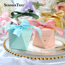 Multicolor Diamond Candy Boxes Wedding Favor Box Bags Sweet Gift  Baby Shower Birthday Guests Favors Event Party Supply 2024 - buy cheap