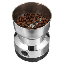 Molinillo de café eléctrico de acero inoxidable para el hogar, fresadora de 220V, accesorios de café con enchufe europeo, utensilios de cocina 2024 - compra barato