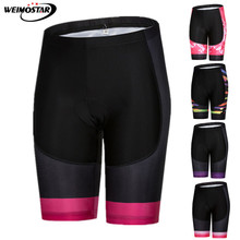 Weimostar 2021 профессиональные велосипедные шорты для команды, женские 3D облегающие велосипедные шорты с гелевыми вставками, противоударные шорты для горного велосипеда, бермуды, велосипедные шорты 2024 - купить недорого