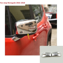 Molde de decoração para retrovisor automotivo jeep renegade, 2016, 2017, abs, 2 peças 2024 - compre barato