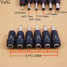 YuXi 1pc 5.5x2.1 mm female jack to 2.0*0.6 4.0*1.7 /4.0X1.7 5.5*1.0 5.5*3.0 6.3*2.0 male plug DC Power Connector Adapter Laptop 2024 - buy cheap