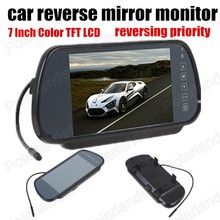 Free shipping 234x480 7 inch LCD car rear view auto reverse mirror monitor backup camera reversing priority 2024 - buy cheap