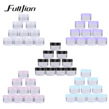 Fulljion 10PCS Cosmetics Jar Box Makeup Nail Art Cosmetic Storage Pot Container Round Bottle Portable Plastic Transparent Case 2024 - buy cheap