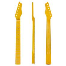 Kmise Electric Guitar Neck Canada Maple 22 Frets Bolt on C Shape Yellow Satin 2024 - buy cheap