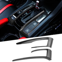 Car Central Control Panel Gear Shift Cover Trim for Honda Civic 10th  2016 2017 2018 Red Chrome/Carbon Fiber 2024 - buy cheap