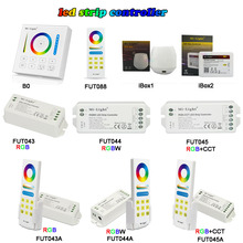 Miboxer-controlador de fita led, 2.4g, sem fio, rgb/rgbw/rgb + cct, wi-fi, painel inteligente, controle remoto, temporizador, dimmer