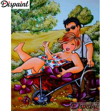 Dispaint Full cuadrado/redondo taladro 5D DIY diamante pintura "Dibujos Animados belleza" 3D bordado punto de cruz decoración del hogar regalo A06072 2024 - compra barato