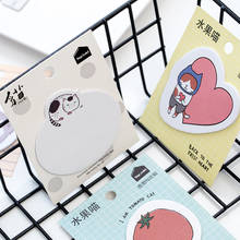 A04 20 Pages /Pack Kawaii Fresh Fruit Cat Memo Pad Sticky Notes Stationery School Office Supply Notepad 2024 - buy cheap