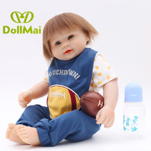Boy doll reborn toys 20"50cm full silicone reborn baby dolls realisitc newborn baby dolls can bathe bebes reborn boneca 2024 - buy cheap