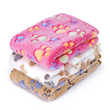 Beige/Brown/Pink Multifunction Soft Pet Dog Blankets Cute Paw Print Cat Puppy Sleeping Mats Warm Bed Blankets For Dogs S/M 2024 - buy cheap