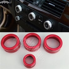 2 colors For BMW E60 5 Series 2004-10 Accessories Car Air Conditioning Knob Cover Volume Knob ring Interior Upgrade Car-styling 2024 - buy cheap