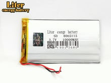 Новый 8565113 DIY настоящий 10000mAh литий-ионный 3,7 V литий-полимерный аккумулятор с PCM резервного питания цифровые продукты планшет 2024 - купить недорого