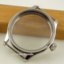 Capa de aço inoxidável português de 44mm para relógio, ideal para 6498, 6497 2024 - compre barato