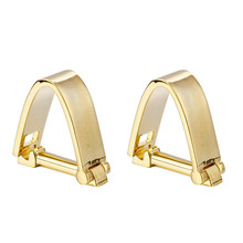 C-MAN Free Shipping Men's Fashion Cufflinks Gold Plating Brass Quality fashion Cuff Links Wholesale&retail 2024 - buy cheap