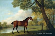 Horse for painting Bay Hunter by a Lake George Stubbs replicas High quality Hand painted 2024 - buy cheap