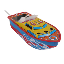 Hot Sale Candle Boat Tin Toy Classic European Water Wind Up Iron Toys Multi-colored Collectible Creative Gift for Kids Children 2024 - buy cheap