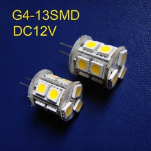 Горячая Распродажа 12Vdc 13SMD 5050 G4 светодиодные лампы, 12В Светодиодные g4 лампы, G4 светодиодное освещение (Бесплатная доставка 100 шт./лот) 2024 - купить недорого