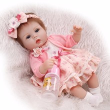 Милая Кукла Новорожденный игрушка лучший подарок на день рождения для ребенка, высококачественные игрушки для девочек силиконовые Новорожденные детские куклы 2024 - купить недорого