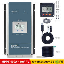EPever MPPT 100A Solar Charge Controller 48V 36V 24V 12V Backlight LCD For Max 150V Solar Panel Input Regulator Tracer 10415AN 2024 - buy cheap