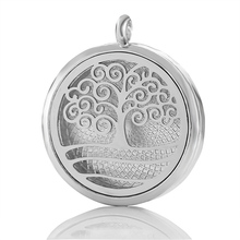 MODKISR Wholesale New Product Fashion Perfume Air Freshener Diffuser Magnet Stainless Vent Refined Tree Of Life Necklace Jewelry 2024 - buy cheap