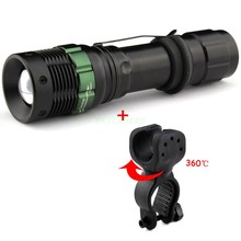 Zoomable  Q5 LED Flashlight  Waterproof Torch Lantern 3 light Modes with holder For Bicycle cycling 2024 - buy cheap