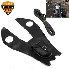 Panel de tanque de cuero con bolsa para Harley Electra Street Glide Touring FLHTK, Funda de cuero PU de doble tapa de tanque de gasolina, bolsa de Panel de cubierta 2024 - compra barato