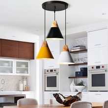 LukLoy-lámpara colgante de estilo nórdico para el hogar, iluminación LED moderna para decoración de desván, comedor, Isla de cocina, 3 en línea 2024 - compra barato
