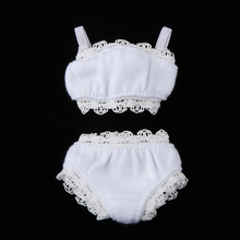 Handmade Dolls Clothes Cotton Blend White Lace Underwear Suit Kit for Blythe Doll 12 inch Doll Great Costume Accessory 2024 - buy cheap