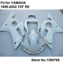 Motorcycle unpainted bodywork fairing kit for Yamaha YZF R6 1998-2002 white fairings hull R6 98 99 00 01 02 HZ30 2024 - buy cheap