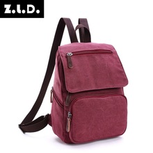 Z. l. d. Mochila feminina casual e de rua, mochila pequena de grande capacidade para estudantes 2024 - compre barato