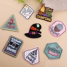 New arrival 10 pcs popular words Embroidered patches iron on fashion clothing bag hat shoe Motif Applique embroidery accessory 2024 - buy cheap