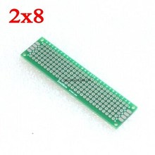 5 uds. 2x8 cm doble cara cobre prototipo pcb 2*8 tablero Universal para Arduino al por mayor 2024 - compra barato