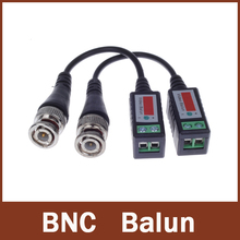 Бесплатная доставка витой BNC CCTV видео балун пассивные приемопередатчики UTP балун BNC Cat5 CCTV UTP Видео балун до 3000 футов диапазон 2024 - купить недорого