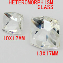 Forma heteromorfismo pedras de vidro cristal luxo com alto brilho e folha de prata grânulos ótimo para artesanato decoração de casa 2024 - compre barato