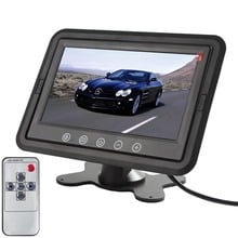 7" TFT Color LCD Car Headrest Monitor With LED Backlight 2 Video 1 Stereo AV Input Built-in TR Transmitter 2024 - buy cheap