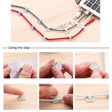 Car Wire Clip USB Cable 18Pcs Sticker Fixed Clamp Clips Fastener Charger Clasp Retaining In Auto Accessories Holder Car-styling 2024 - buy cheap
