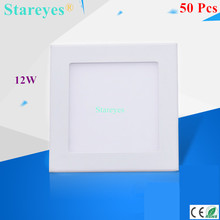 Free shipping 50 pcs Square LED Panel Light 12W AC 85-265V 170mm 980 lm SMD 2835 lamp spotlight bulb led ceiling lighting 2024 - buy cheap