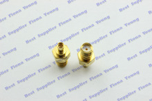 50 pcs\lot Straight Goldplated MMCX Female Jack to SMA Female Jack RF Coaxial Adapter RF Connector 2024 - buy cheap