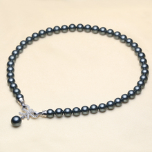 Collar de perlas de nácar de La Perla de Nanyang para mujer, regalo de la perla de Nanyang 925 real 2024 - compra barato