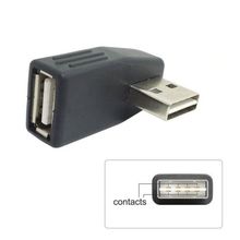 Chenyang USB A Тип адаптер конвертер мужчин и женщин левый и правый угловой 90 градусов Реверсивный конвертер USB 2,0 адаптер 2024 - купить недорого