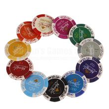 Monte Carlo Poker Chips Monaco Casino Token Classic Wheat Crown Pocker Chips 10pcs 40*3mm 14g 2024 - buy cheap