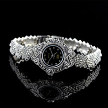 Серебряная бижутерия Ms Thai crafts S925, ювелирные изделия из чистого серебра, тайские серебряные часы с браслетом 2024 - купить недорого